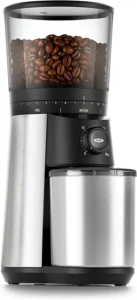 OXO Conical Burr coffee grinder for pour over