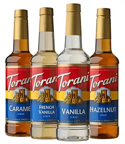 Torani Variety Pack Caramel Best Coffee Syrup