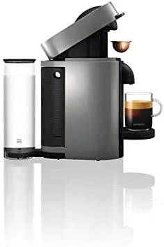 Nespresso VertuoPlus Coffee and Espresso Machine Grey De'Longhi