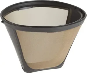 Gold Tone Coffee Filter, 10-12 Cup Cone, Burr Mill