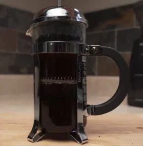 press down the plunger for how to use a French press