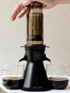 New Dual Press Accessory Compatible With The Aeropress Coffee Maker, Delter Coffee Press or Pourover
