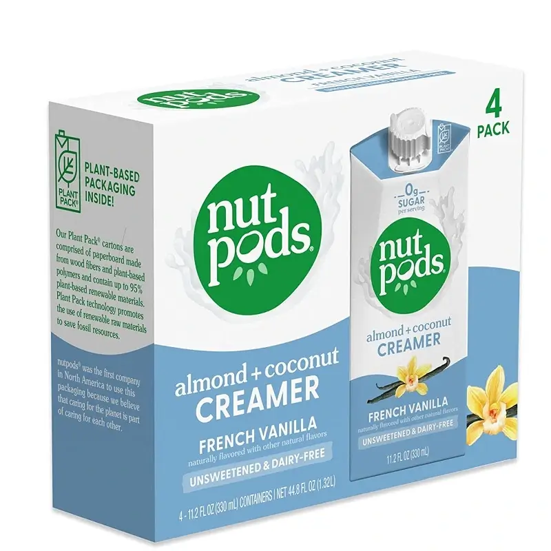 Nutpods French Vanilla Creamer - Unsweetened Non Dairy Creamer Made from Almonds and Coconuts