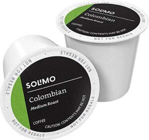 solimo Colombian coffee pods Medium Roast